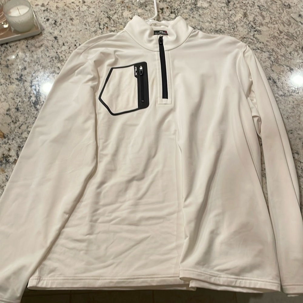 White Polo RLX Long Sleeve jacket size Large - never worn
